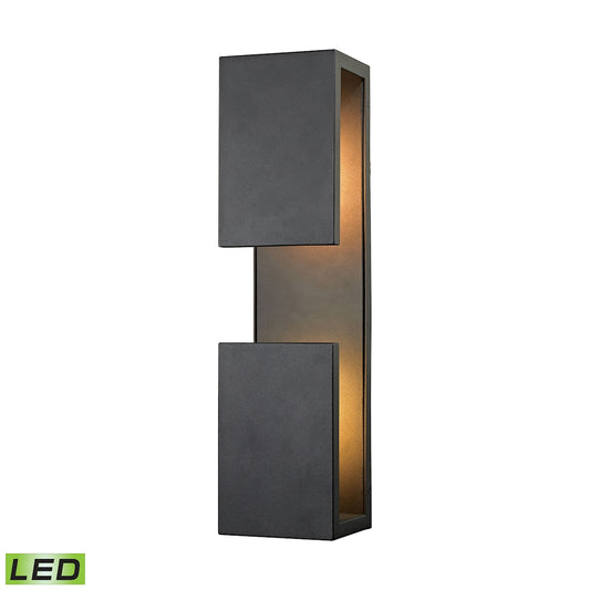 Pierre 19" 1 Light LED Sconce in Textured Matte Black