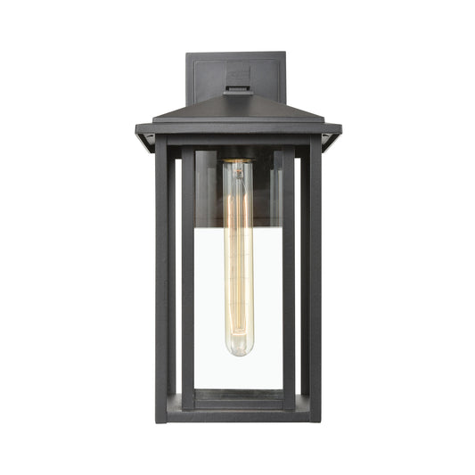 Solitude 15" 1 Light Sconce in Matte Black