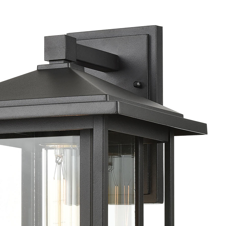 Solitude 9' 1 Light Sconce in Matte Black