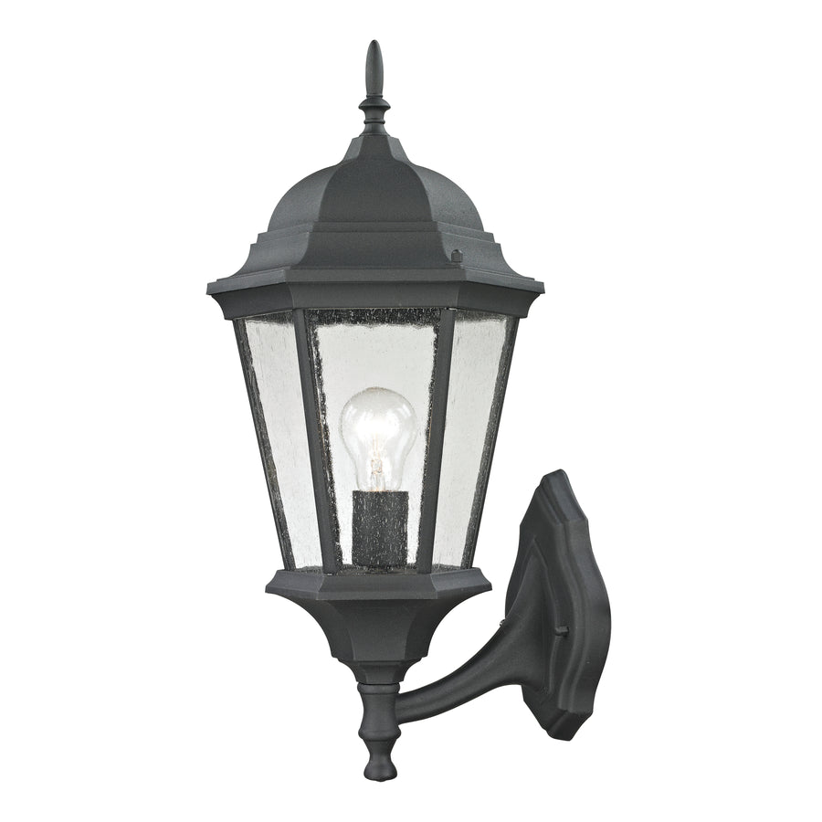 Temple Hill 21' 1 Light Sconce in Matte Textured Black