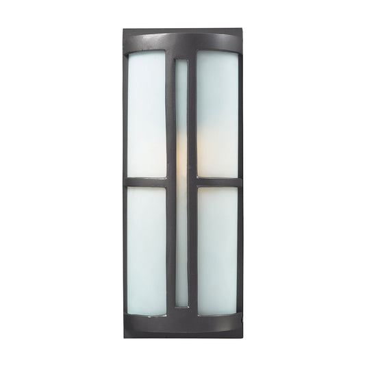 Trevor 7" 1 Light Sconce in Graphite