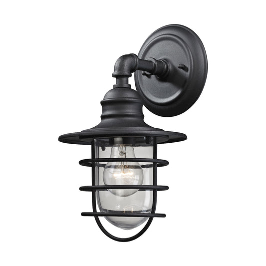 Vandon 7" 1 Light Sconce in Textured Matte Black