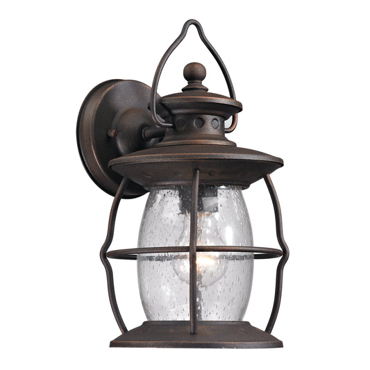 Village Lantern 13" 1 Light Sconce in Weathered Charcoal