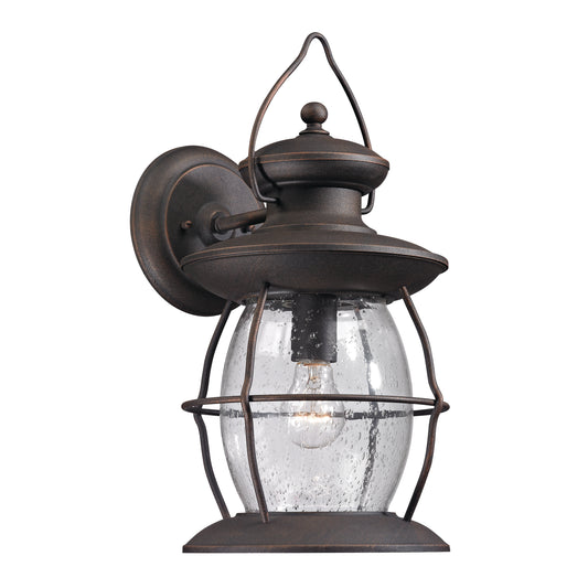 Village Lantern 17" 1 Light Sconce in Weathered Charcoal