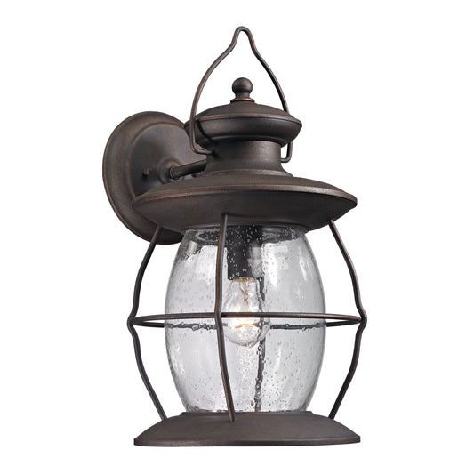 Village Lantern 18" 1 Light Sconce in Weathered Charcoal