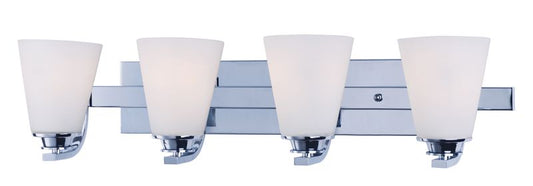 Conical 26.25" 4 Light Bath Vanity Light in Polished Chrome