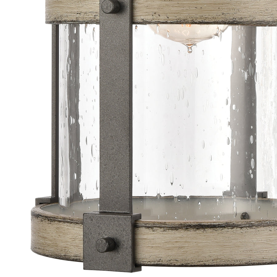 Crenshaw 8' 1 Light Sconce in Anvil Iron