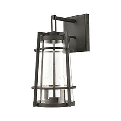 Crofton 10" 2 Light Sconce in Charcoal