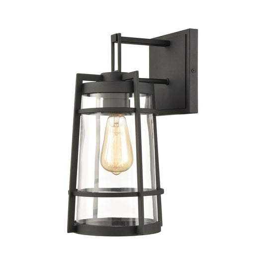 Crofton 8" 1 Light Sconce in Charcoal