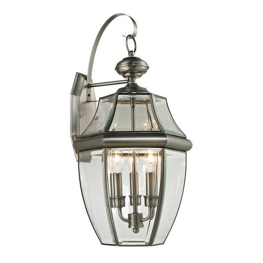 Ashford 12" 3 Light Sconce in Antique Nickel