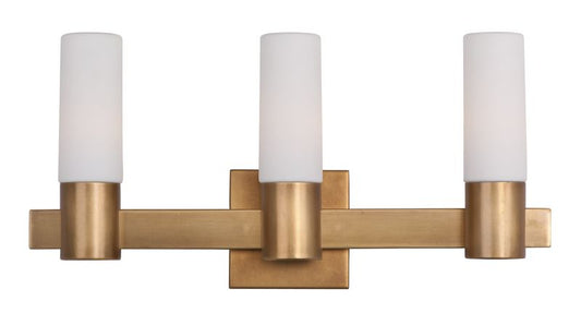 Contessa 20.75" 3 Light Bath Vanity Light in Natural Aged Brass