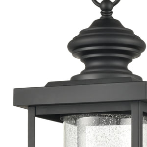 Minersville 1 Light Post Mount in Matte Black