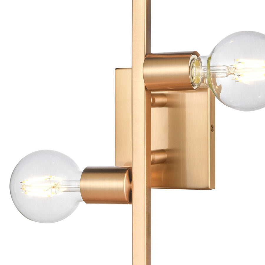 Attune 19' 3 Light Sconce in Burnished Brass