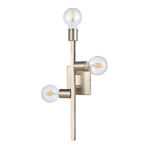 Attune 19' 3 Light Sconce in Satin Nickel