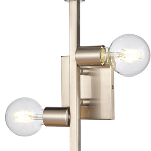 Attune 19' 3 Light Sconce in Satin Nickel