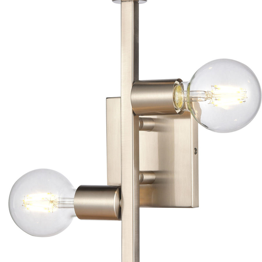 Attune 19' 3 Light Sconce in Satin Nickel