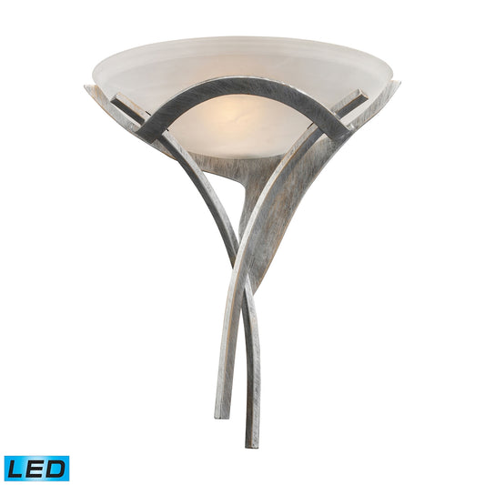 Aurora 18" 1 Light LED Sconce in Tarnished Silver