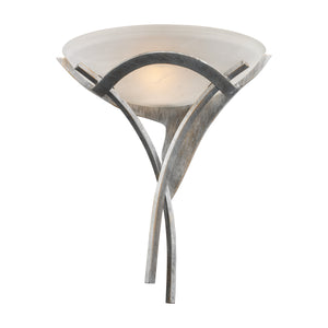 Aurora 18' 1 Light Sconce in Tarnished Silver