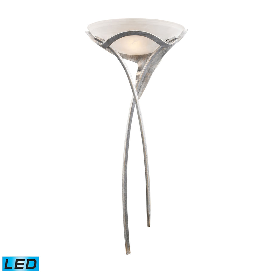 Aurora 38' 1 Light LED Sconce in Tarnished Silver