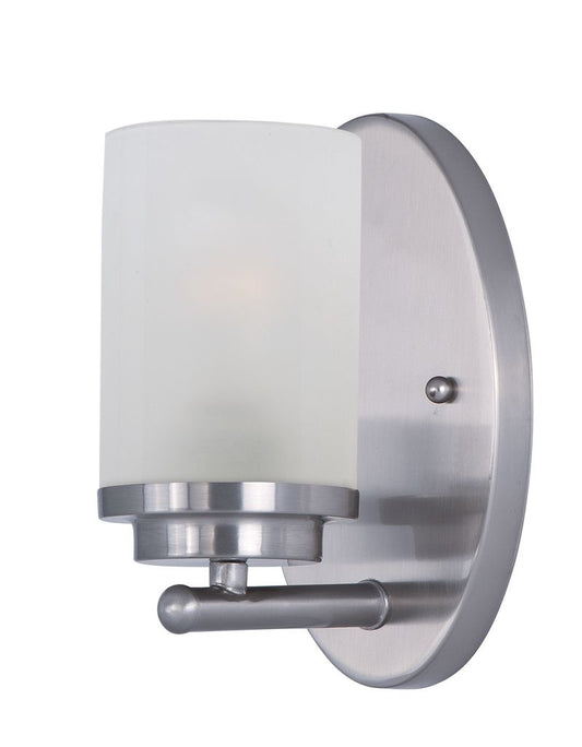 Corona 4.5" Single Light Vanity Wall Sconce in Satin Nickel