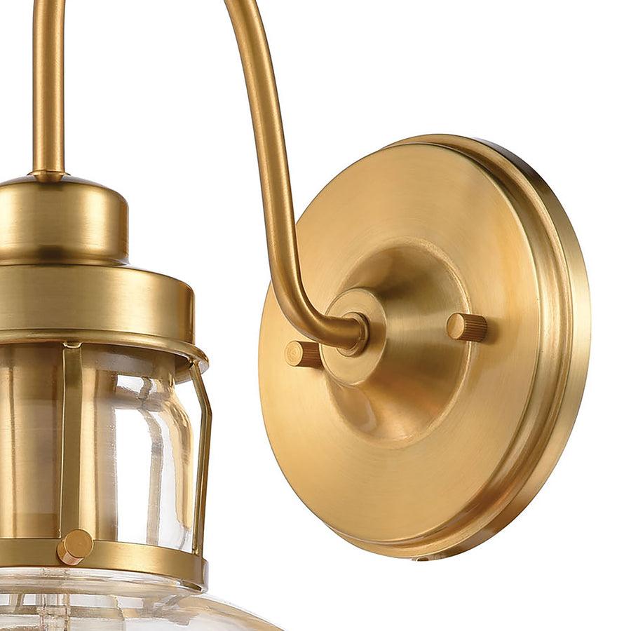 Manhattan Boutique 12' 1 Light Sconce in Brushed Brass