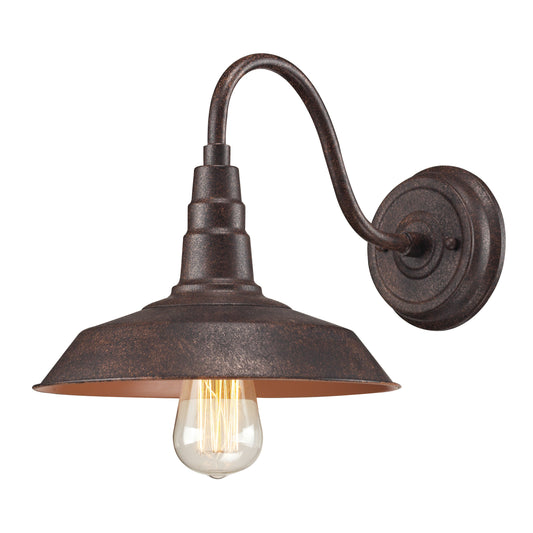 UrbanLodge 10" 1 Light Sconce in Weathered Bronze