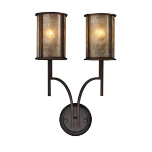 Barringer 22' 2 Light Sconce in Aged Bronze