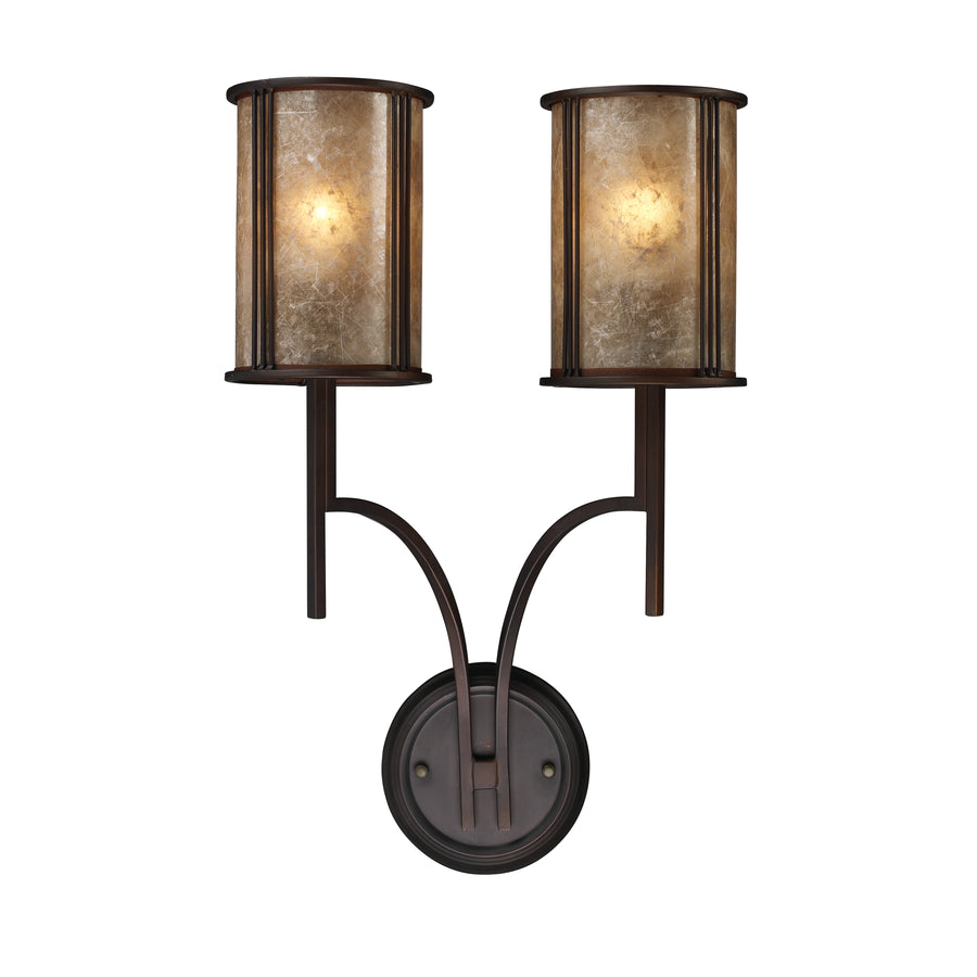 Barringer 22' 2 Light Sconce in Aged Bronze