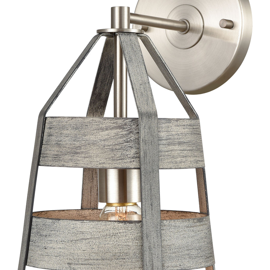 Brigantine 14' 1 Light Sconce in Weathered Driftwood