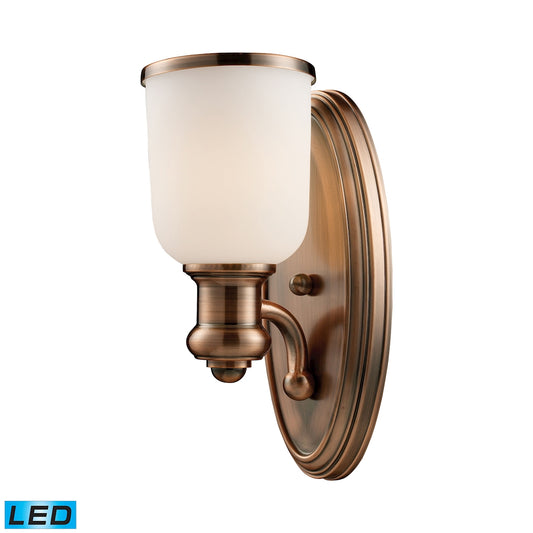 Brooksdale 13" 1 Light LED Sconce in Antique Copper