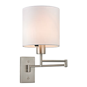 Carson 13' 1 Light Sconce in Brushed Nickel