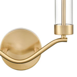 Celsius 11' 2 Light Sconce in Satin Brass