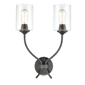 Daisy 20' 2 Light Sconce in Midnight Bronze