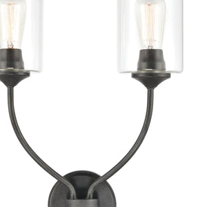 Daisy 20' 2 Light Sconce in Midnight Bronze