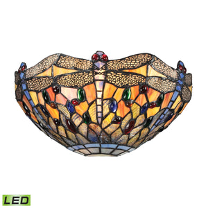 Dragonfly 6' 1 Light LED Sconce in Dark Bronze