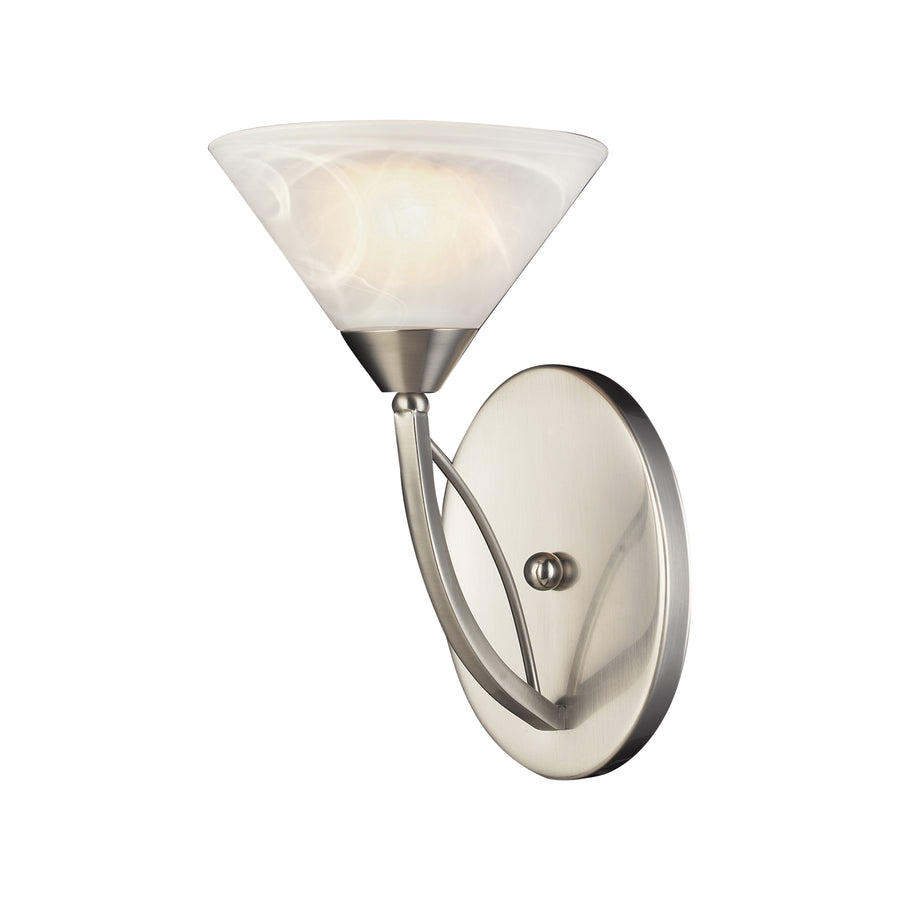 Elysburg 12' 1 Light Sconce in Satin Nickel