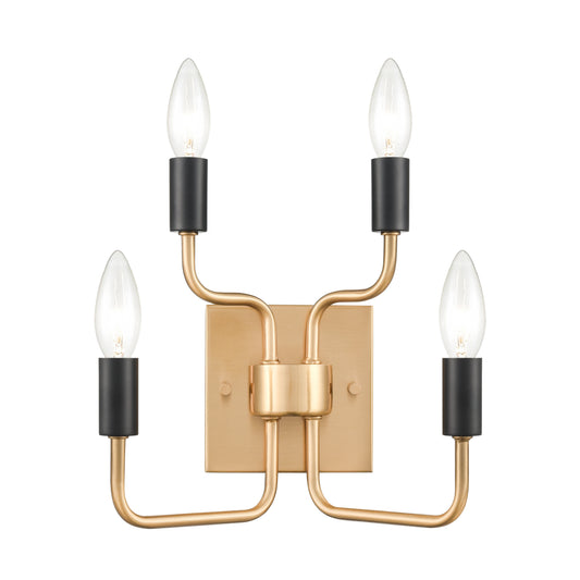 Epping Avenue 10" 2 Light Sconce in Aged Brass