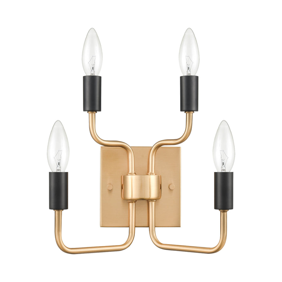 Epping Avenue 10' 2 Light Sconce in Aged Brass