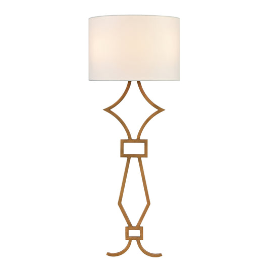 Harlech 27" 2 Light Sconce in Painted Aged Brass