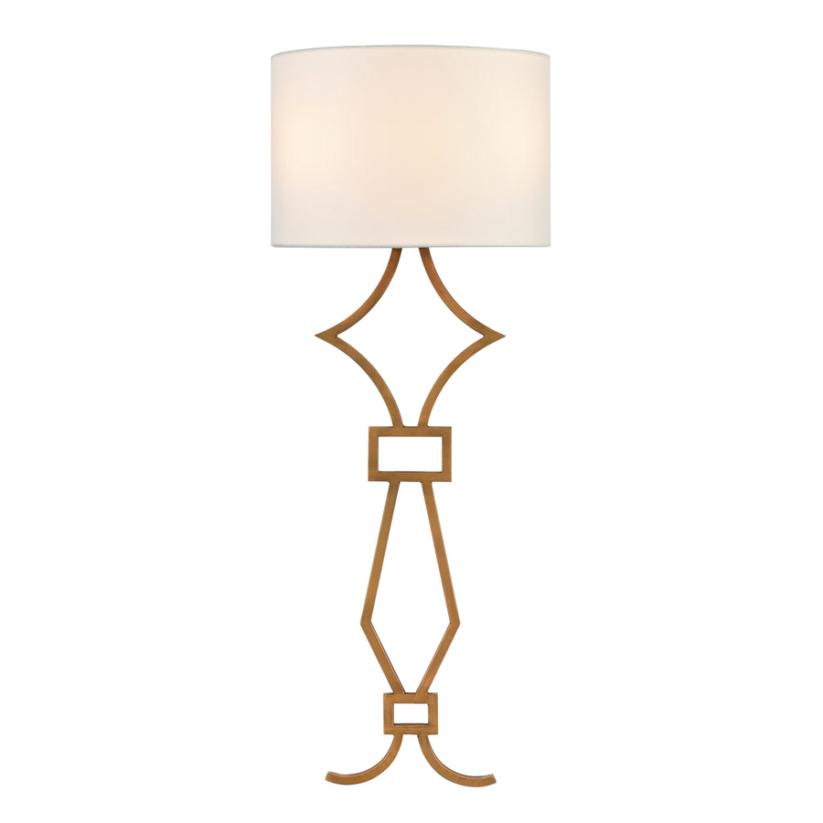 Harlech 27' 2 Light Sconce in Painted Aged Brass