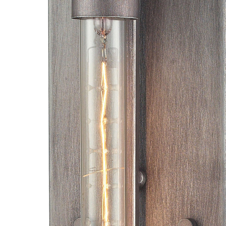 Laboratory 20' 1 Light Sconce in Weathered Zinc