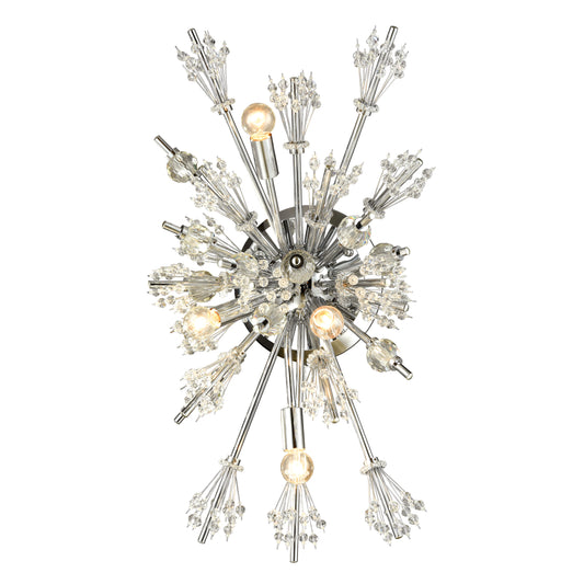 Starburst 26" 4 Light Sconce in Polished Chrome