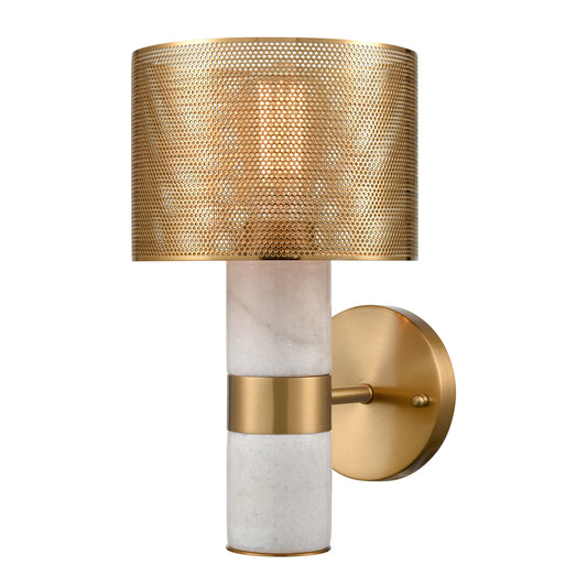 Sureshot 12" 1 Light Sconce in Aged Brass