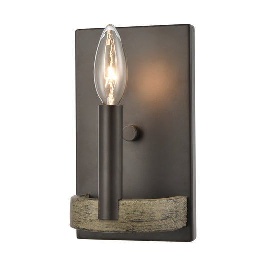 Transitions 8" 1 Light Sconce in Oil Rubbed Bronze