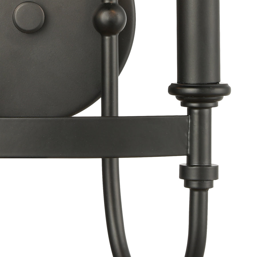 Wickshire 14' 2 Light Sconce in Matte Black