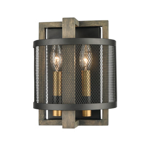 Woodbridge 10' 2 Light Sconce in Matte Black