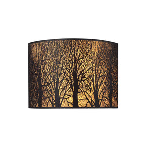 Woodland Sunrise 8' 2 Light Sconce in Aged Bronze