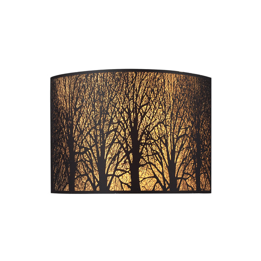 Woodland Sunrise 8" 2 Light Sconce in Aged Bronze