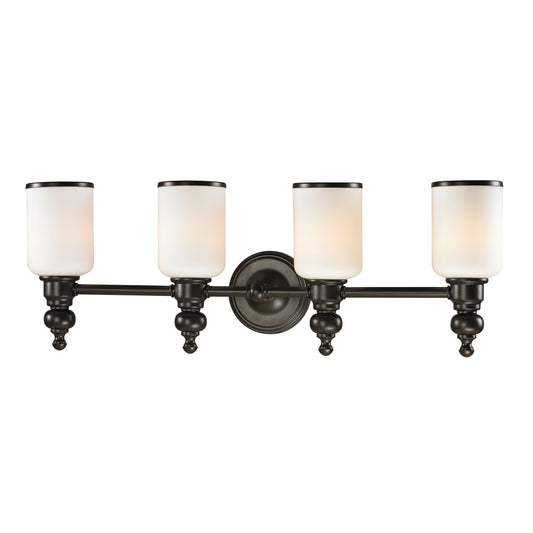 Bristol 29" 4 Light Vanity Light in Oil Rubbed Bronze