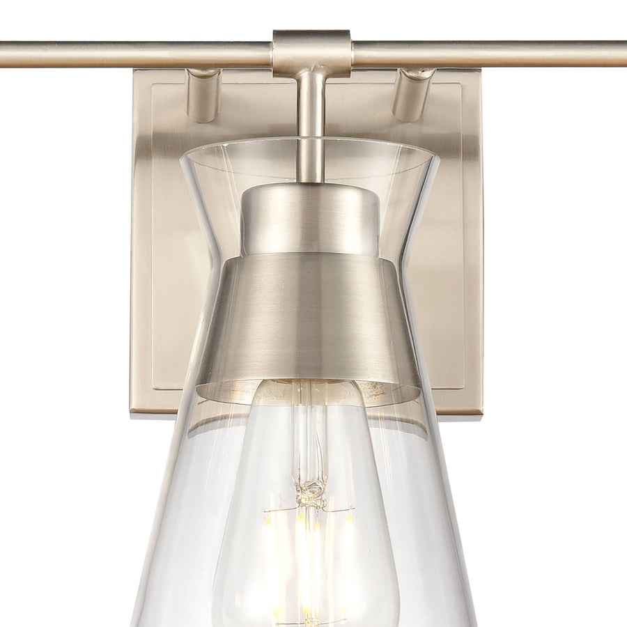 Brookville 22' 3 Light Vanity Light in Satin Nickel